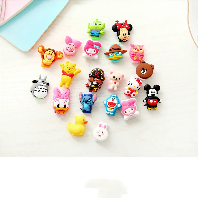 Мультфильм USB телефон протектор сердцевины кабеля для iPhone XS чехол MAX XR X 4 4S 5 6 6S 7 8