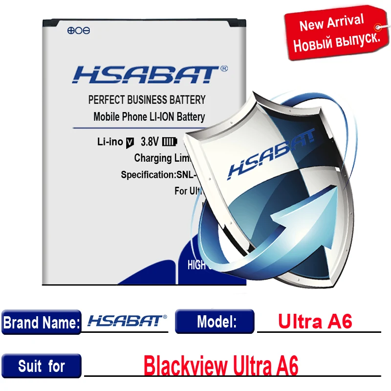 for Ultra A6 HSABAT 12000 мА/ч, Батарея для Blackview Ultra A6 BV8000 BV6000 BV6000S BV7000 BV9000 BV9500(BV7000 BV8000 BV9000 BV9500 Pro - Цвет: for Ultra A6