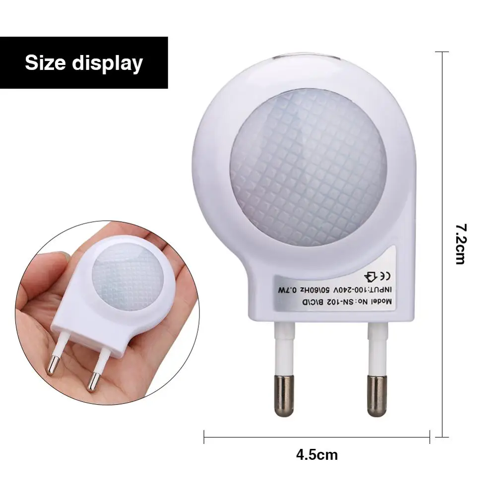 СВЕТОДИОДНЫЙ ночник в виде улитки 100 240 В переменного тока встроенный