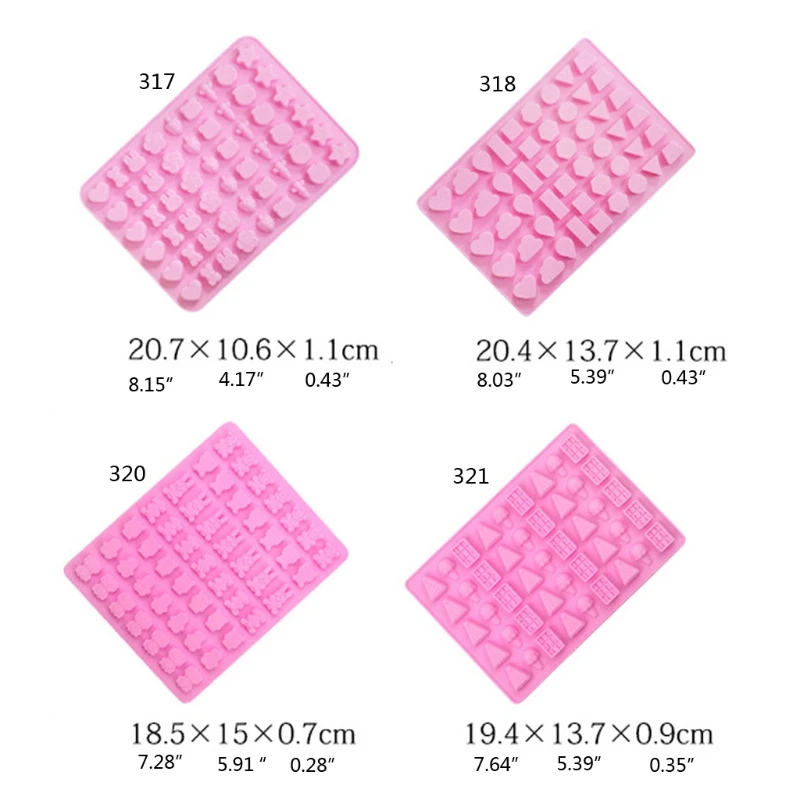 Силиконовые Конфеты смолы литья формы многоразовые 60 полости форма для