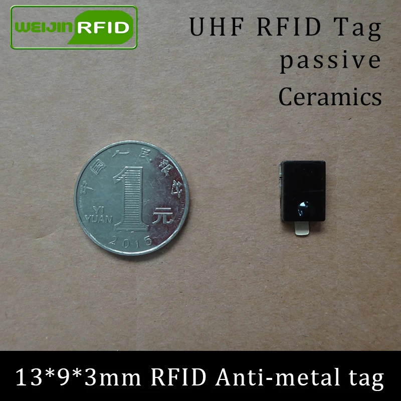 Антиметаллическая метка UHF RFID 915 МГц 868 Alien Higgs3 EPCC1G2 6C 13*9*3 мм маленькие