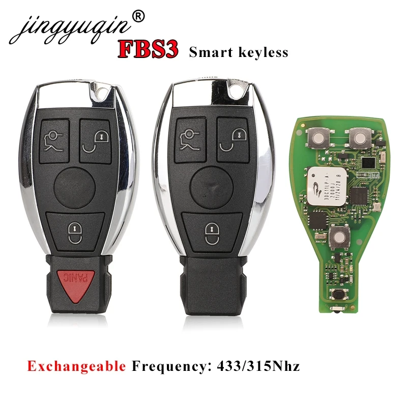 

Универсальный бесключевой доступ jingyuqin VVDI FBS3 для Mercedes Benz FBS3 W221 W216 W164 W251 смарт-ключ KeylessGo 433/315 МГц