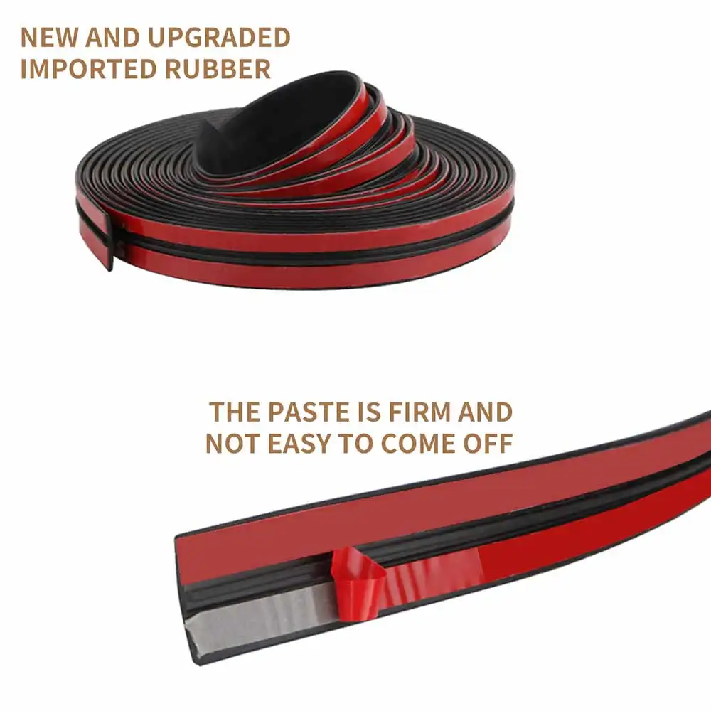 

6/4/2m Car T-shaped Sealing Strip Anti Scratch Protector Strip Auto Sealing Guard Trim Window Seals Protector Seal Strip 14/19mm