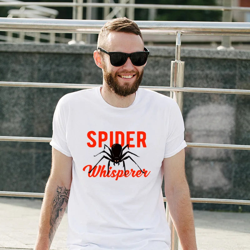 

SPIDER TARANTULA Just One More Spider Cotton Autumn T Shirt 100% Cotton Cartoon TShirts Fashion Fashionable T-Shirt Gifts