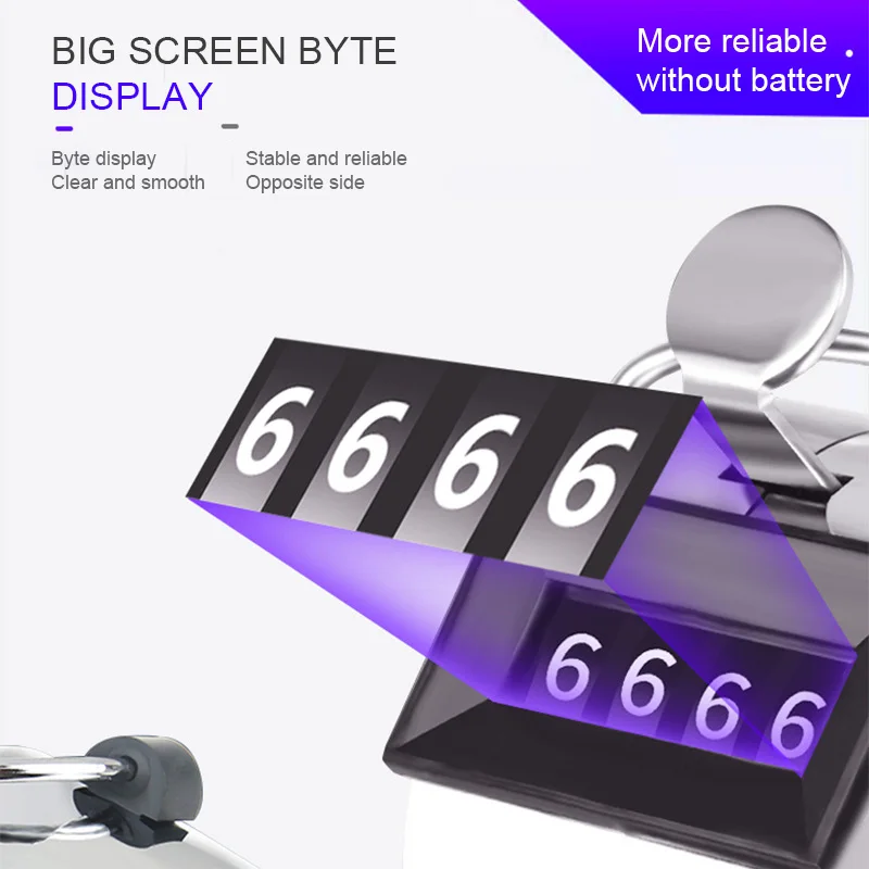 

Mini 0-9999 Counter Metal Case Manual Four-Digit Counter Hand Tally Counters Clicker Measuring Tool 4 Models with Thicker Base