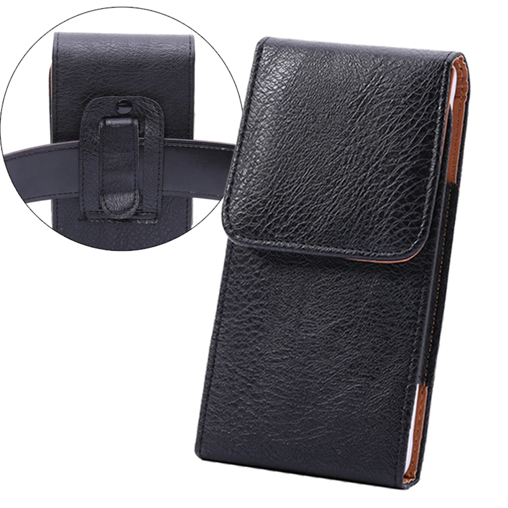 

Leather Cell Phone Pouch With Belt Clip Cover For iPhone 11 Pro Max/XS Max/8p/7p/6p , Carrying Sleeve for Samsung Galaxy S10+/J4