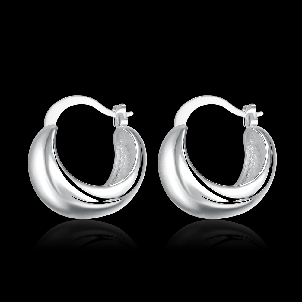 

ZEMIOR Silver Color Crescent Shape Creative Design Earrings Bulk Graceful Attractive Fashion Jewelry For Women Best Selling