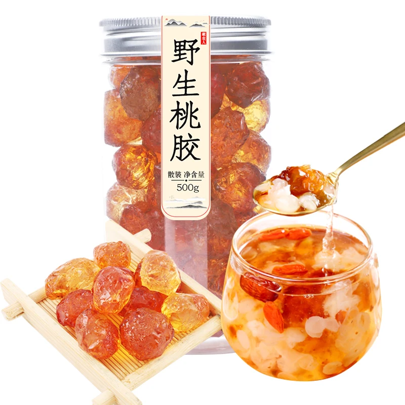 

Natural Wild Peach Gum 500g Free shipping