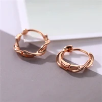 2021 trend twisted hoop earrings for women teens girls korean fashion jewelry party wedding daily trendy earrings hoops