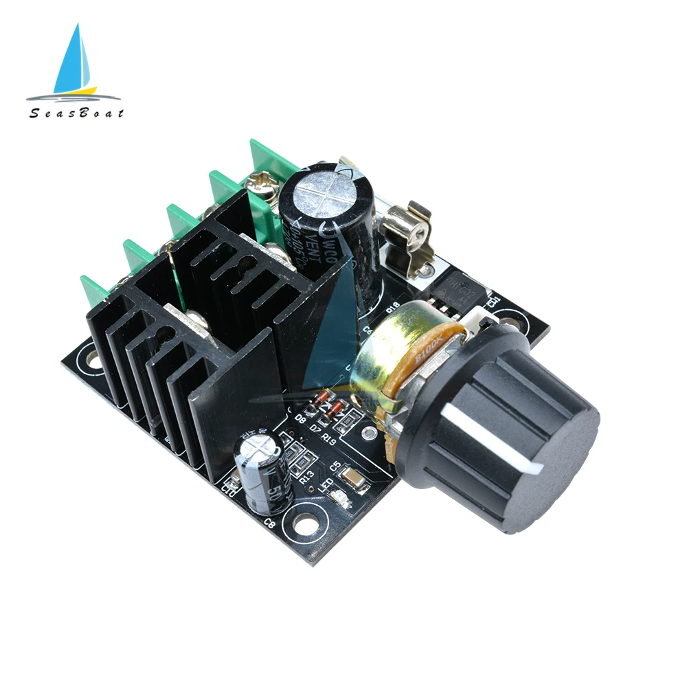 Регулятор контроллер скорости двигателя постоянного тока PWM DC 12-40 в 10A регулятор