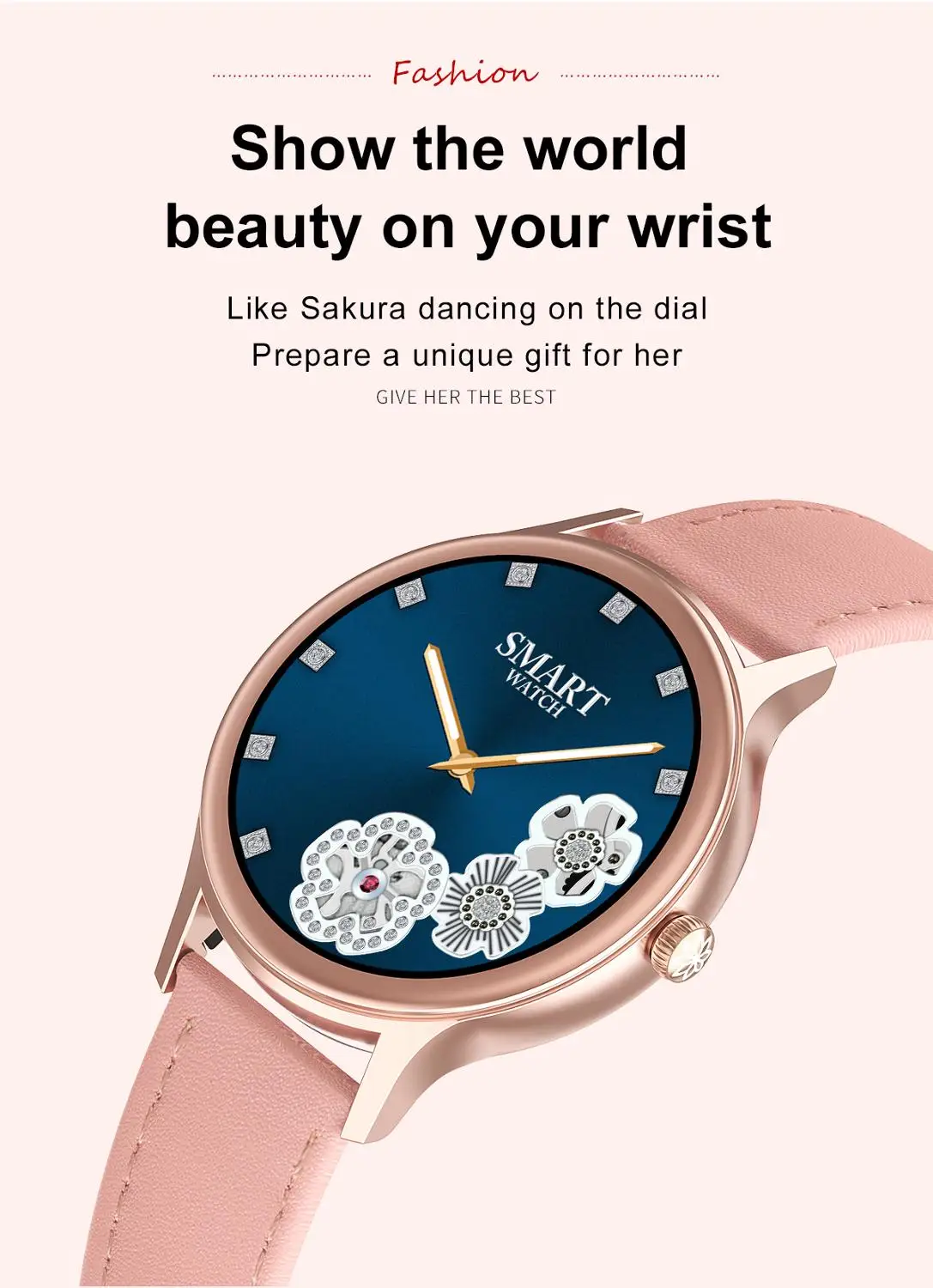 

2020 New Fashion Women Smart Watch IP67 Smartwatch Women Watch Face Custom Women Health Smartwatch DT66 Smart Watch VS KW10 DT88
