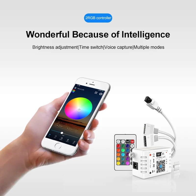 Умный цветной контроллер с Wi-Fi и двумя клавишами | Электроника