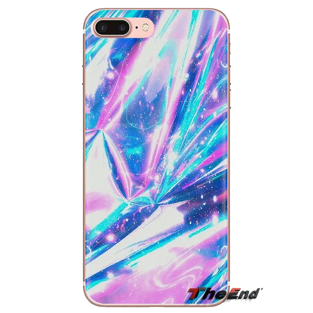 Пастельно-металлик Tumblr силиконовый чехол для iPhone XS Max XR X 4 4S 5 5S 5C SE 6 6S 7 8 плюс samsung