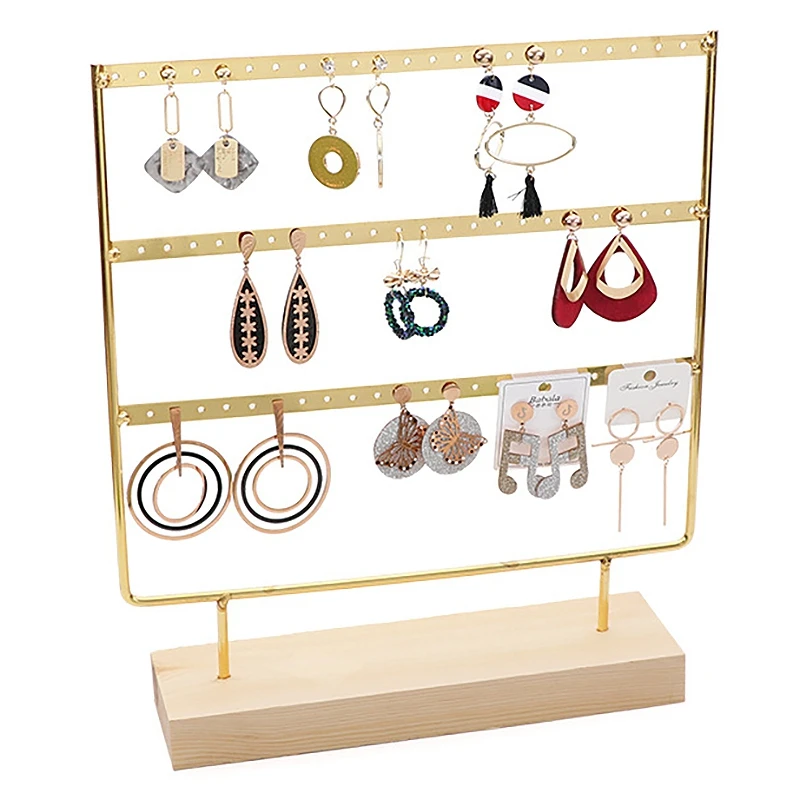 Серьги держатель 3-х уровневая стержня уха серьги Стенд ювелирных изделий