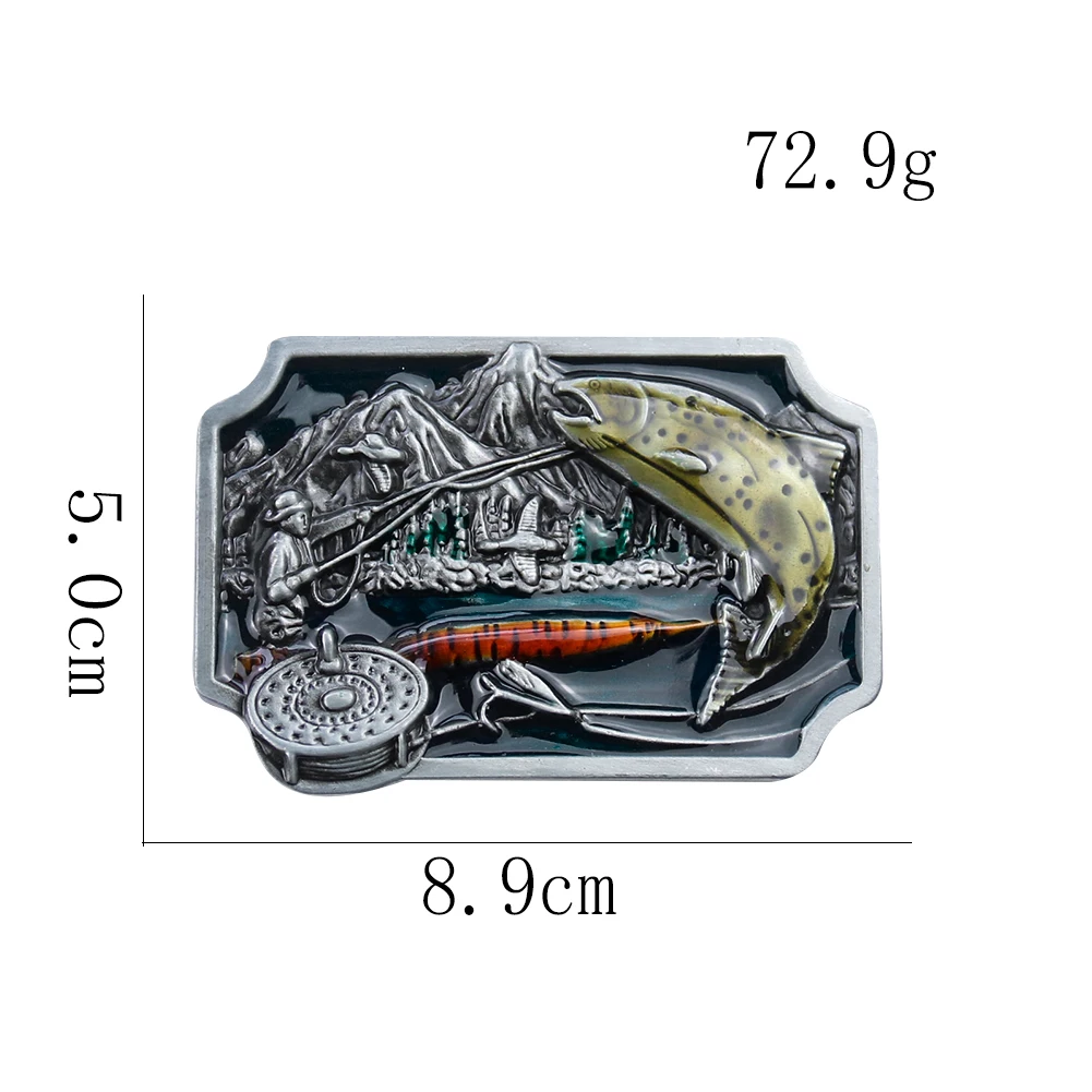 Металлическая пряжка для рыболовного ремня в стиле Ретро | Пряжки ремней