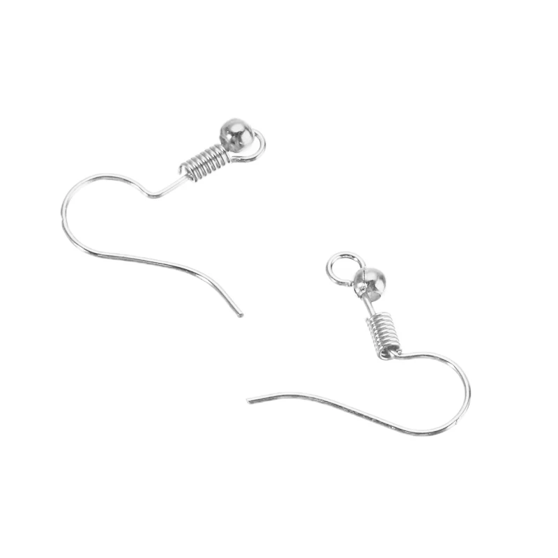 100 шт./компл. Ушные крючки уха провода цвета: золотистый серебристый бронзового