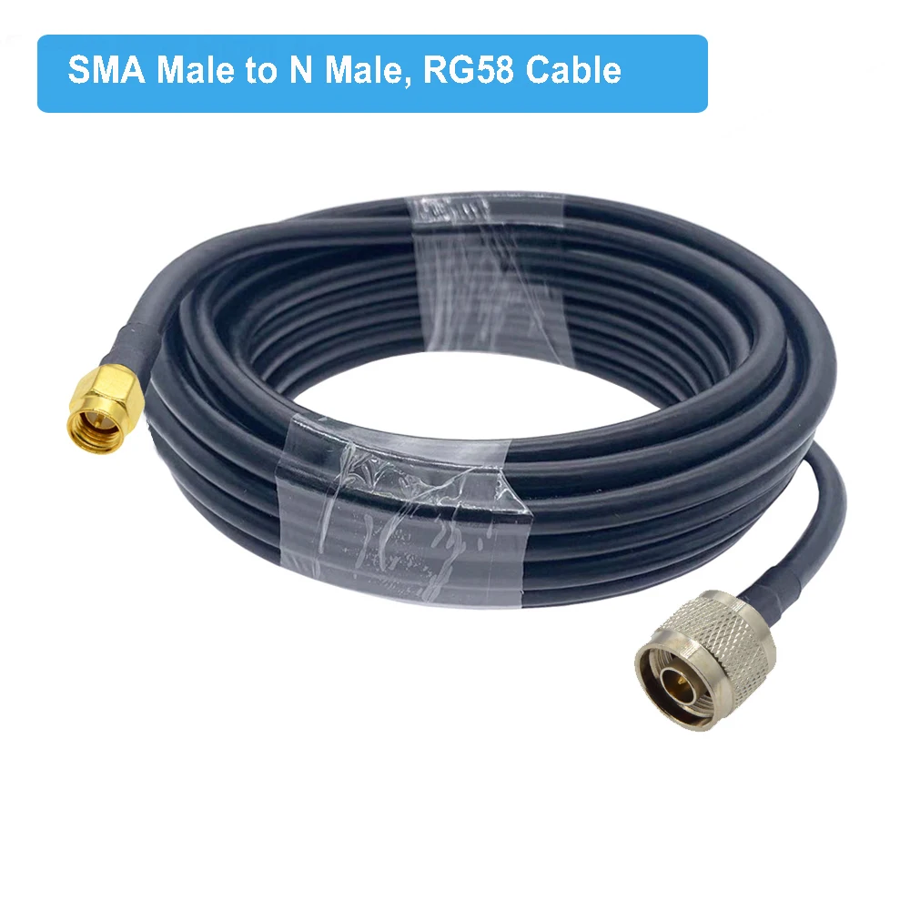 1 шт. RG58 N Тип штекер/гнездо к SMA штекер RF адаптер коаксиального кабеля косичка RG-58