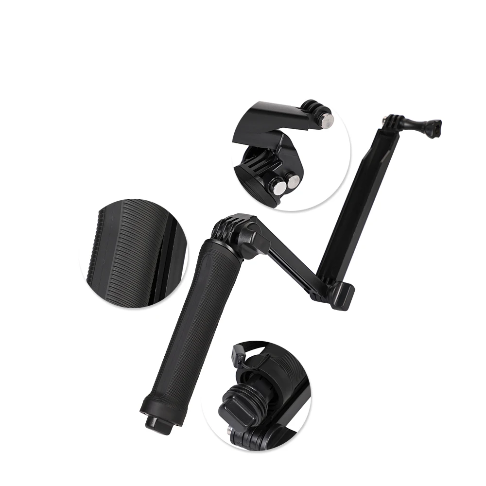

Go pro Accessories 3-Way Hand Grip Tripod Mono-pod Selfie Stick for Gopro 9 8 7 6 5 4 3 SJ4000 SJ7 Yi 4K DJI OSMO Action Camera