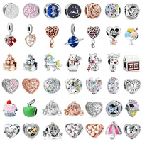 new fashion charm original flower elf butterfly house beads suitable for original pandora ladies bracelet jewelry gift