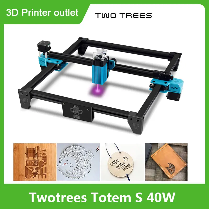 Лазерный гравировальный станок Twotrees Totem S 40 Вт рама сделай сам быстрая