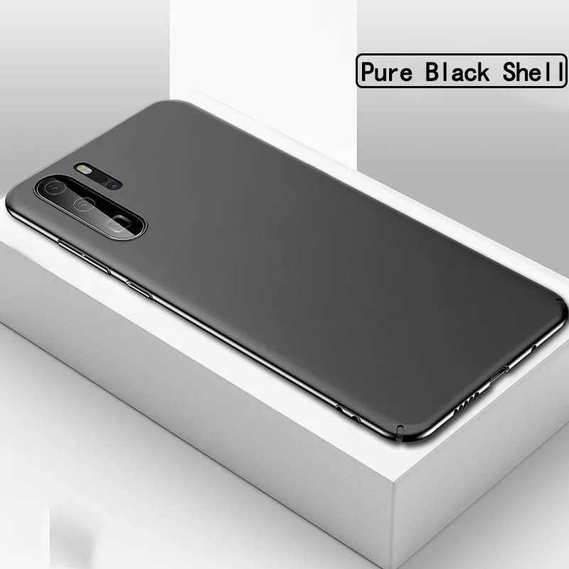 Ультратонкий металлический матовый PC чехол для телефона с Бэтменом для huawei P30 P20 Honor V20 V10 10 9 Lite Pro Nova чехол с магнитной защитой - Цвет: Black