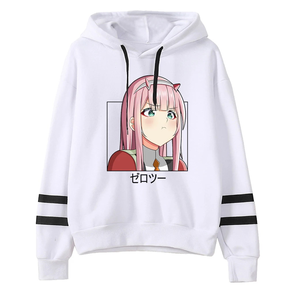 

Женские толстовки с капюшоном Darling in the Franxx 02 Zero Two, толстовка с принтом, Женская/мужская теплая уличная одежда, пуловеры, худи с графическим принтом