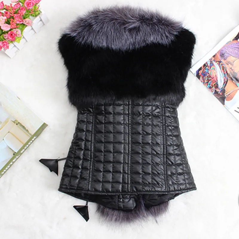 Европейский Мода Стиль Женщины меховой жилет 2015 горячее продавая сплошной цвет