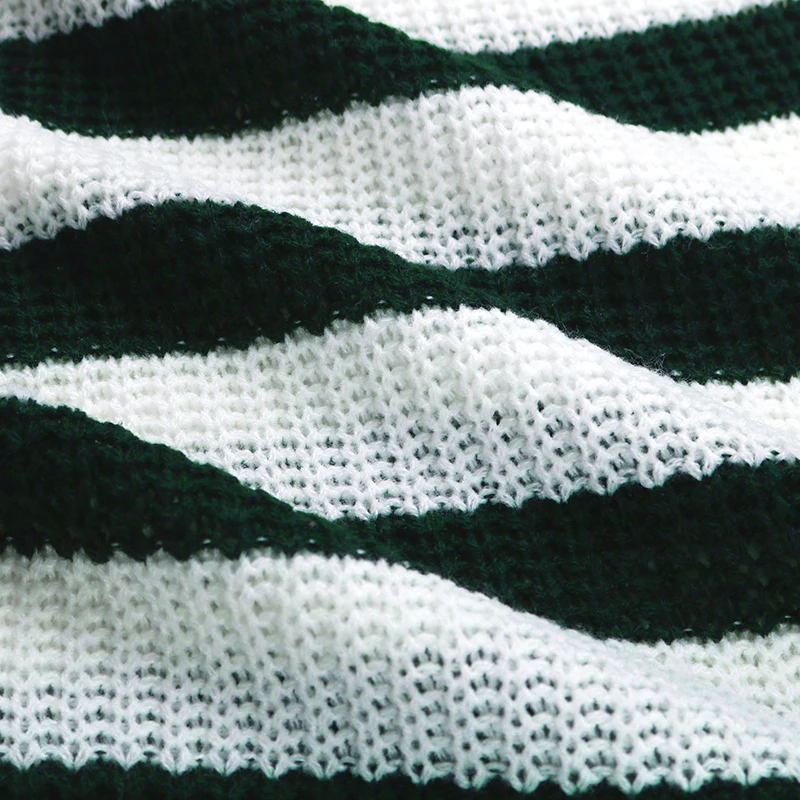 

Basic Striped Knitted Dress Women Casual O Neck Autumn Winter Oversize Full Sleeve Dress For Women 2021 New Fashion