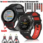 Ремешок силиконовый для наручных часов Garmin Fenix 6 6X пособие MK1D2 Delta PX 3HR forпрянер 945, часы Fenix6, часы Easyfit, 22 20 мм