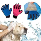 Силиконовая перчатка для груминга домашних питомцев, щетка для собак и кошек, щетка для мытья шерсти, Товары для ванной