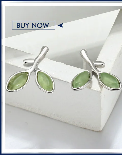 ORSA JEWELS цельное Стерлинговое серебро женские ожерелья с первоклассным рисунком кошачий глаз в виде листьев женские модные вечерние ювелирные изделия SN94