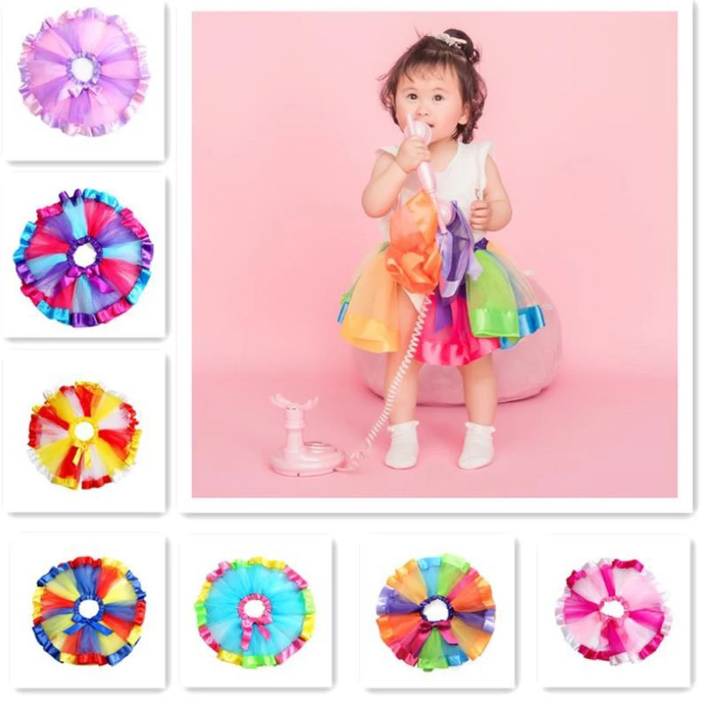 Новинка Юбка-пачка Юбки для маленьких девочек От 3 месяцев до 9 лет