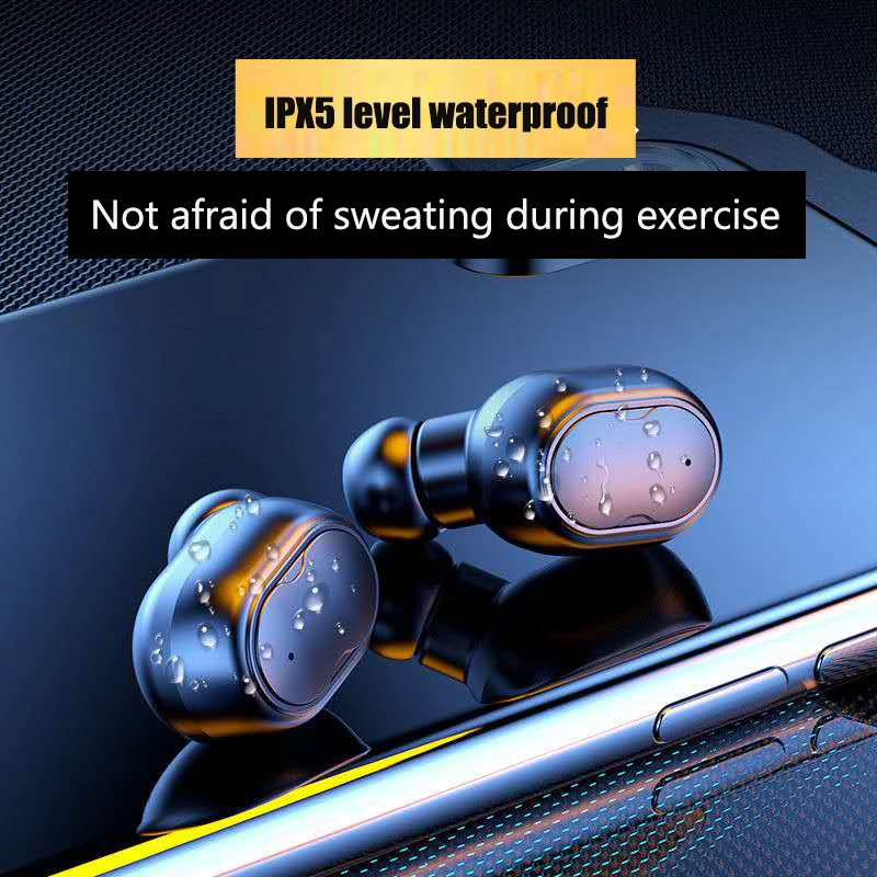 

Powerful S8 wireless bluetooth 5.1 headset HIFI mini in-ear sports running headset supports iOS/Android mobile phone HD calls