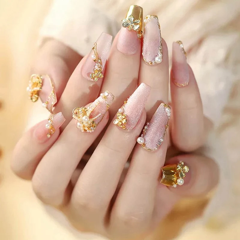 

500PCS Clear Nail Tips, Coffin Fake Nails Full Cover Manicure Nails False Nails with Plastic Box for DIY Nail