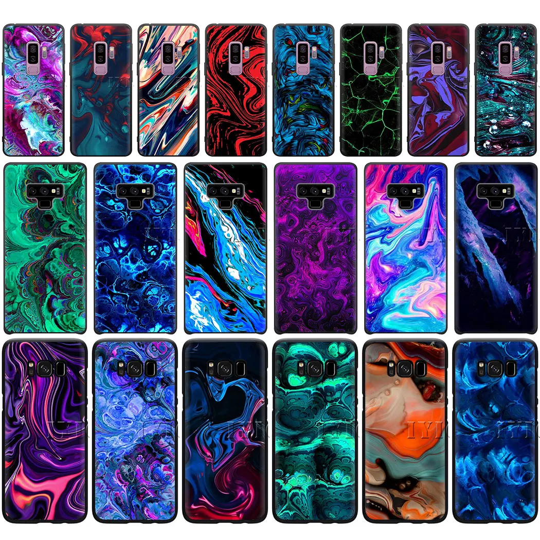 Волокно арт Мрамор синий фиолетовый ремесленника из мягкой ткани чехол для