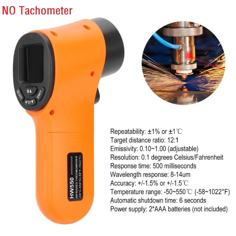 Not Tachometer TL-900 Бесконтактный лазерный цифровой тахометр, измерительные приборы, пистолет для измерения скорости, автоматический цифровой тахометр - Цвет: Not Tachometer