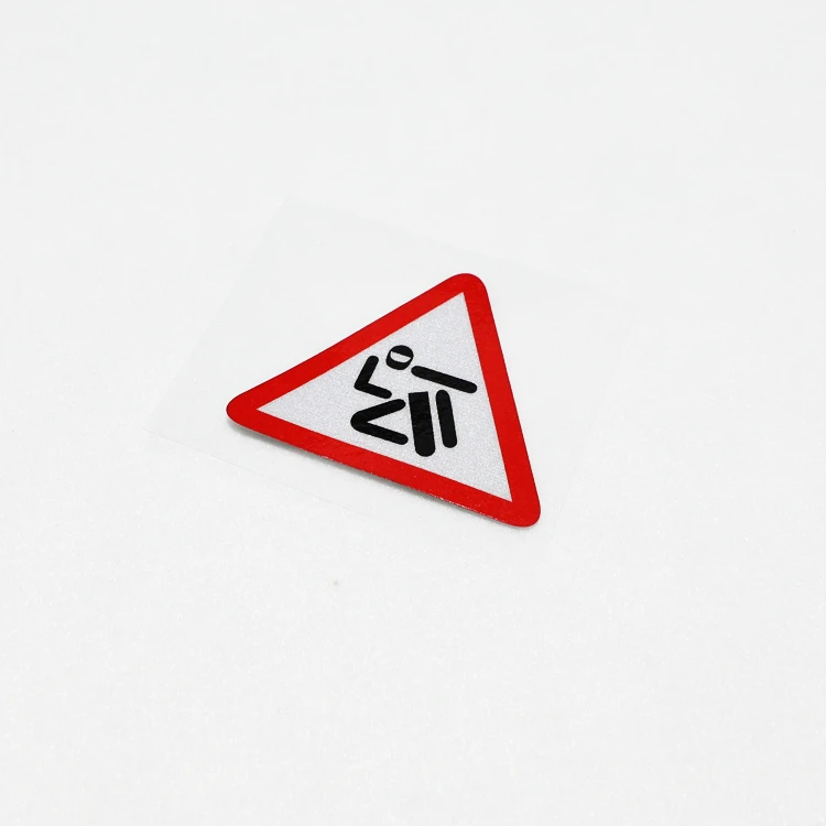 2x искусственная кожа для автостайлинга треугольник Предупреждение Наклейка