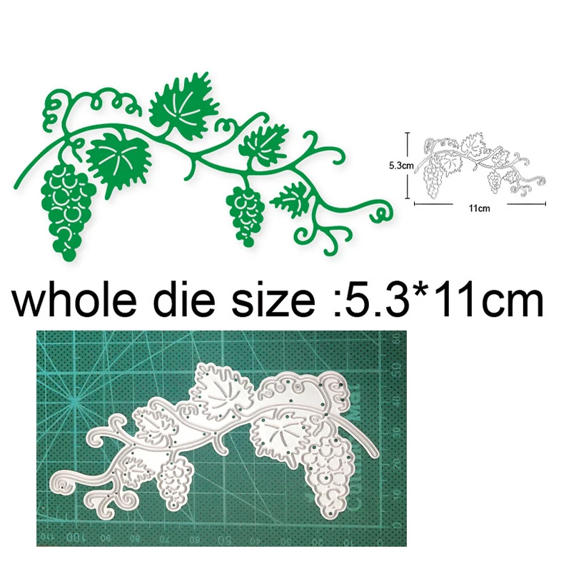 

Grape Vine Strip Border New 2021 Metal Cutting Dies For Scrapbooking Paper And Card Making Decorative Embossing Dies Craft Dies