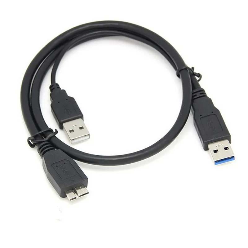 Кабель-переходник с USB 3 0 папа на Micro дополнительным питанием usb B