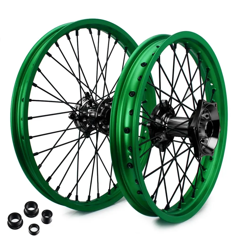 Передние и задние диски BIKINGBOY 21 дюйм 19 дюймов MX ступицы 36 спиц для Kawasaki KX450 KX 450 2019