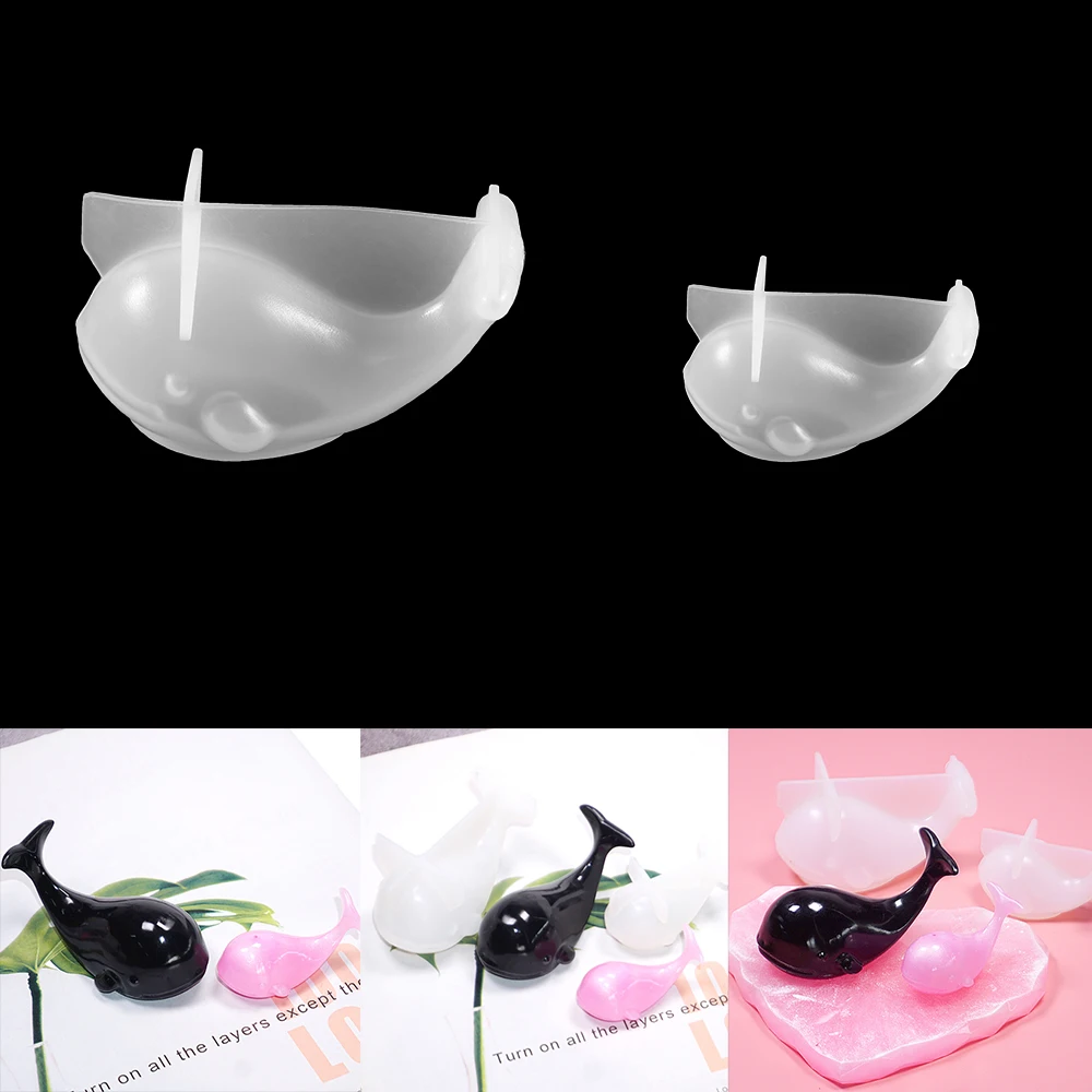 

2 Sizes Whale Shape Mold Silicone Resin Mould Animal Casting MoldsFor DIY Jewelry Making Keychain Pendent Accessories