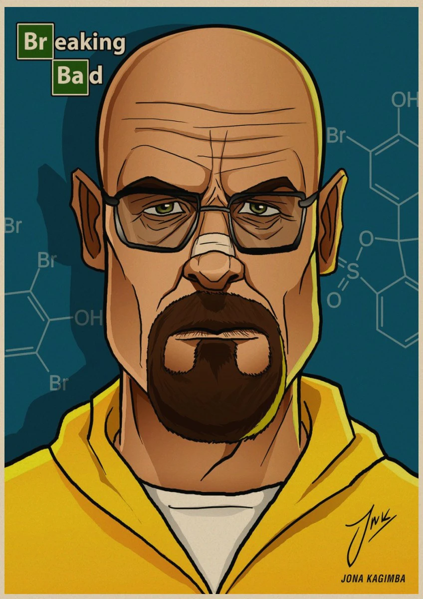 Breaking Bad movie ретро постер винтажный крафт бумага Ретро постеры Настенная Наклейка
