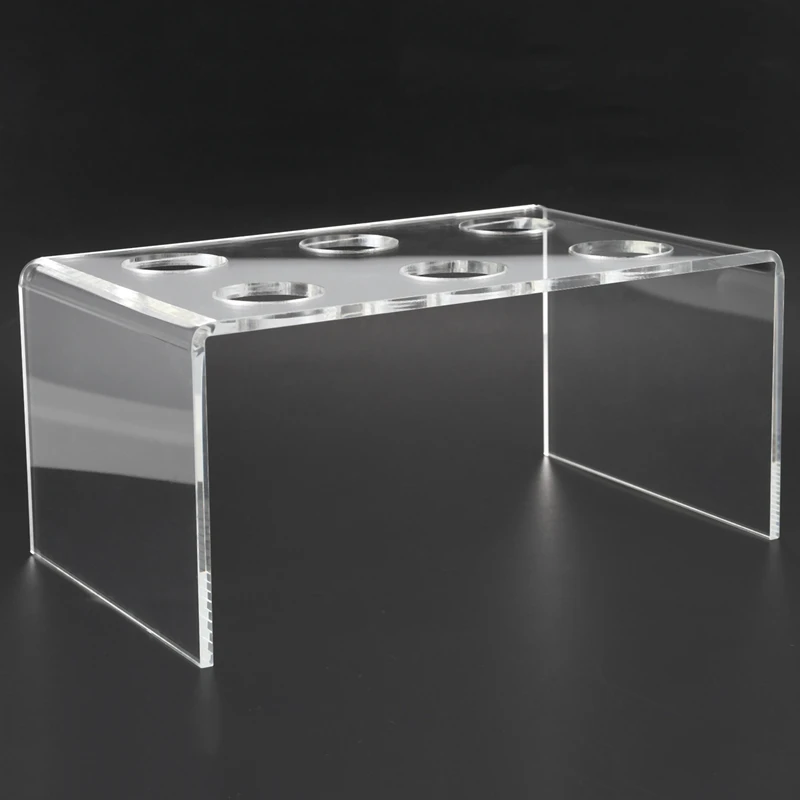 Горячая XD-6 отверстия акриловый стенд держатель мороженое хрустящая трубка конус