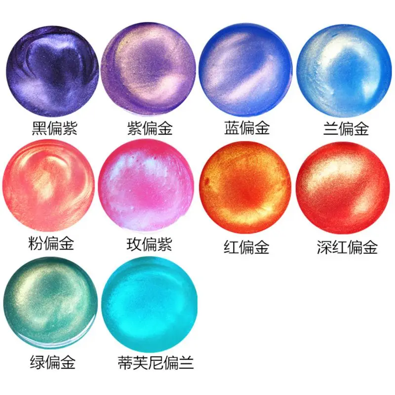 

Symphony Pearlescent Powder Polarized Powders DIY Handmade Carfts Making Glitter Crystal Mud Dye