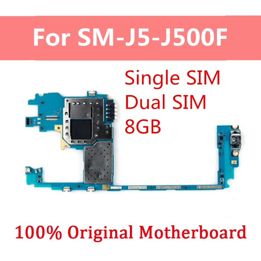 Материнская плата для Samsung Galaxy J5 J500F 8 ГБ материнская с полными чипами