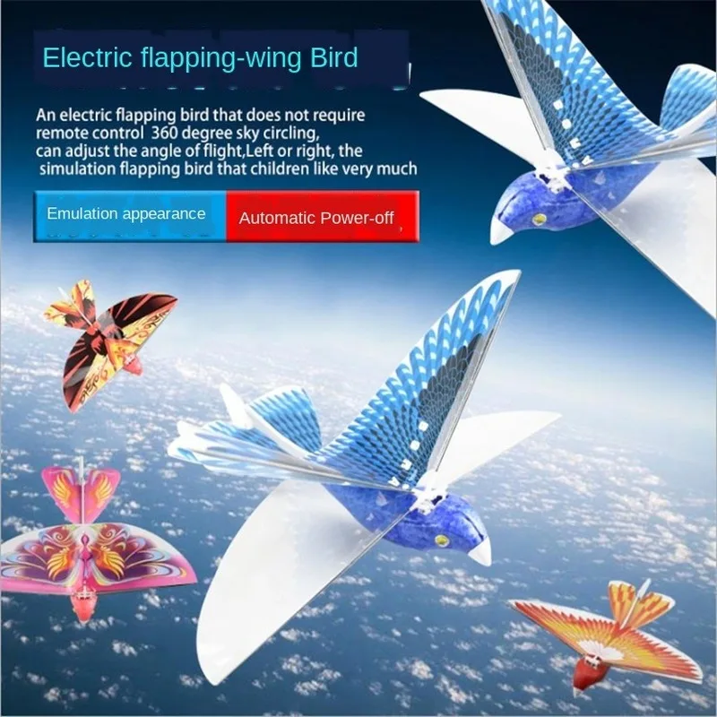 

My melody virtual pet photoelectric remote control outdoor flying bird toy parent-child gift simulation bird led flapping bird 3