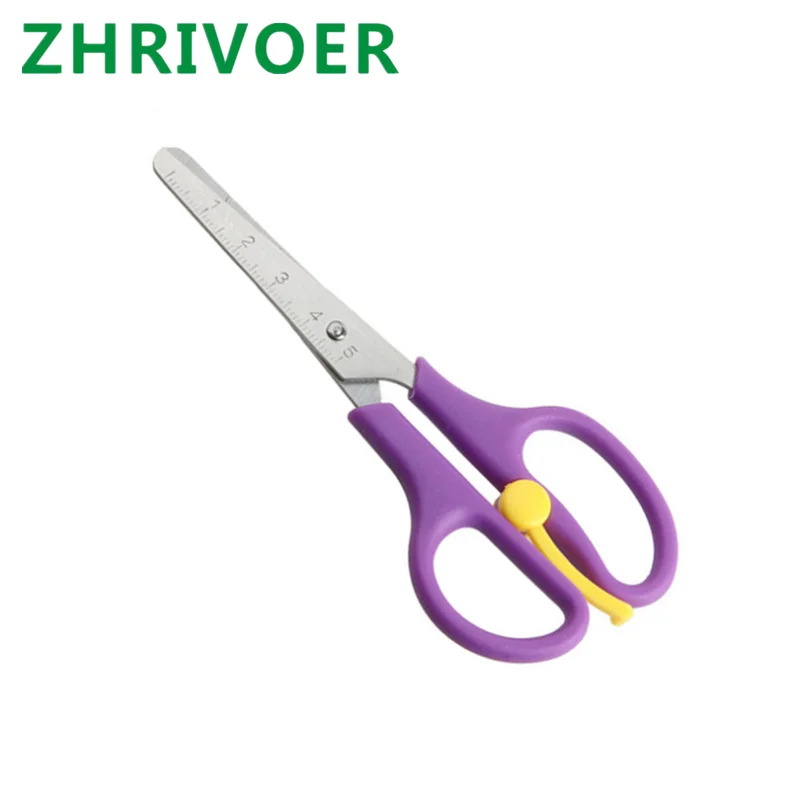 

Children's DIY manual art stationery children's safety paper cutting scissors student supplies power shear spring shear