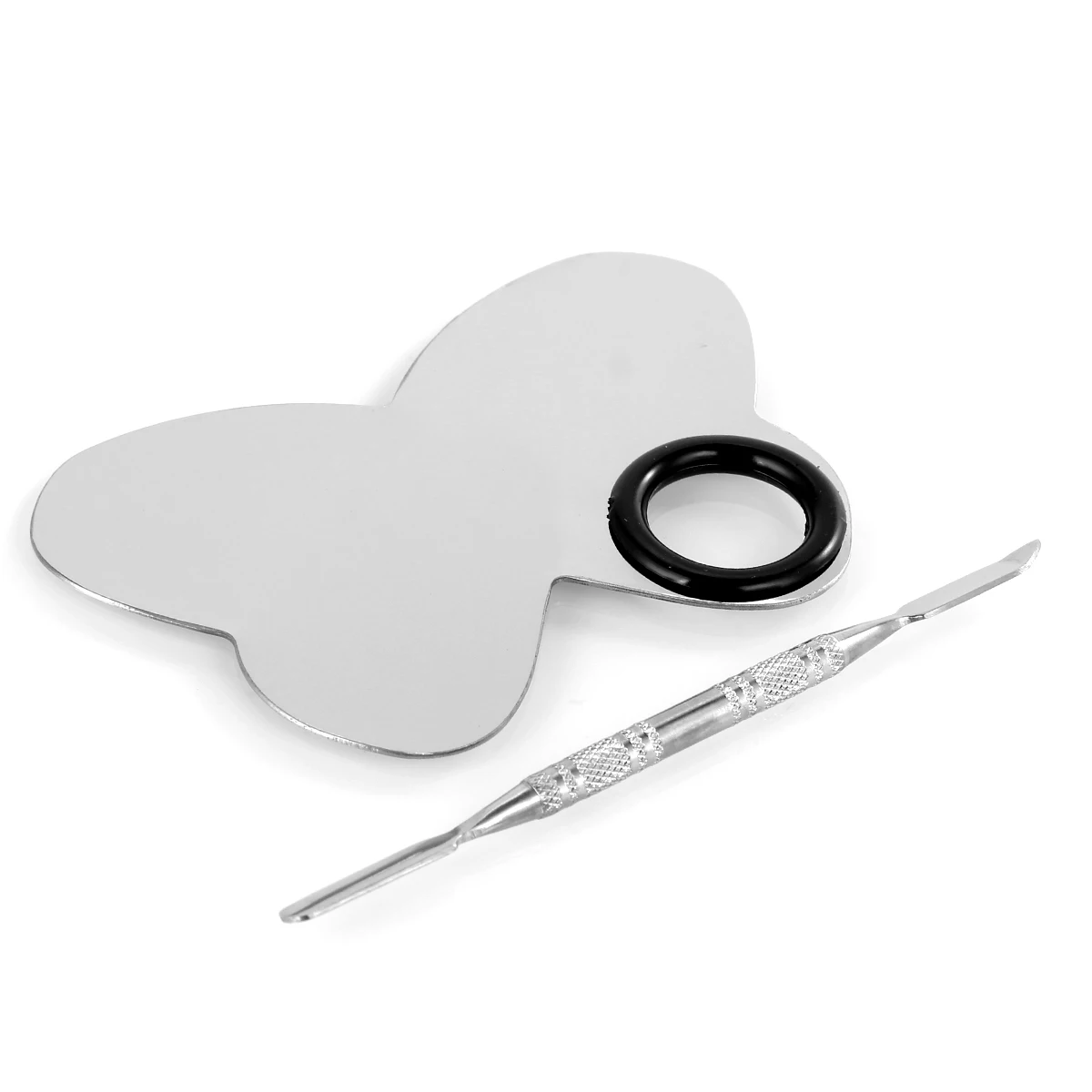 Нержавеющая сталь Зеркальная поверхность Палетка для смешивания красок макияжа