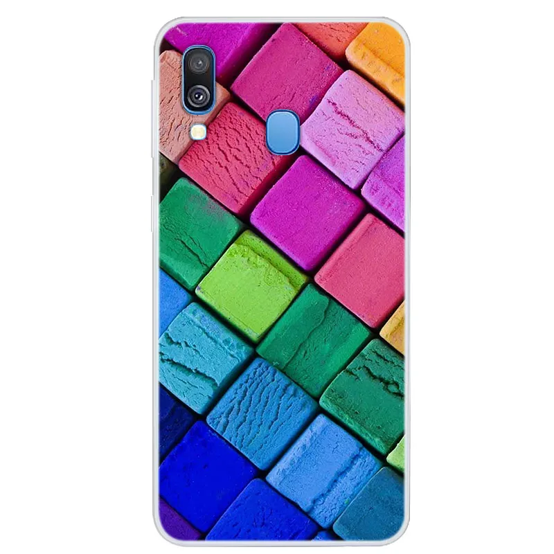 Мягкий силиконовый чехол ТПУ для samsung Galaxy A40, чехол s с мультяшным животным, нарисованная задняя крышка, чехол для samsung A40 A 40, бампер для телефона 5,9 - Цвет: 59