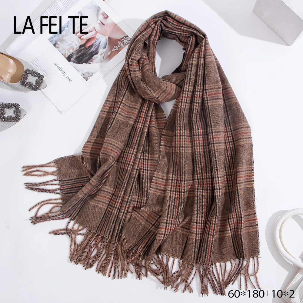 

Winter Scarf Cashmere Woman Man Shawl Foulard Femme Plaid Thick Wrap Blanket Warm Classic Stole Men Women Scarves For Ladies